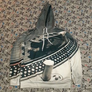 Technics All Over Print Record Player Turntable Hoodie Shure Cartridge